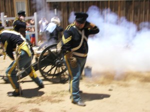 cannon firing
