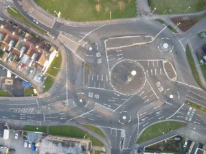 The roundabout from Hell (Swindon)